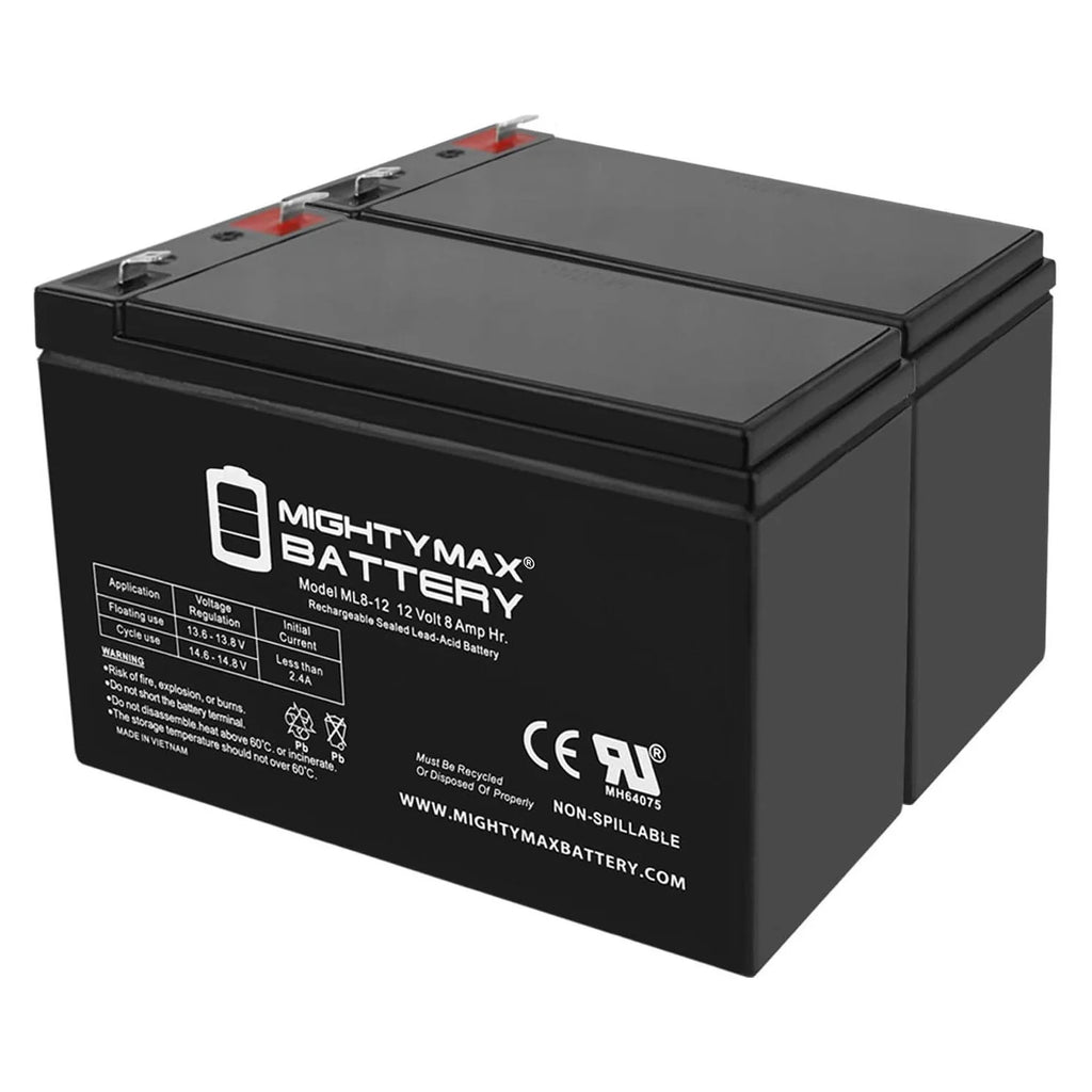 12V 8Ah Battery 2 Pack V365