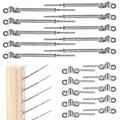 10 Set Cable Railing Kit 1/8 T316 Stainless Steel Turnbuckle Hardware Z10671