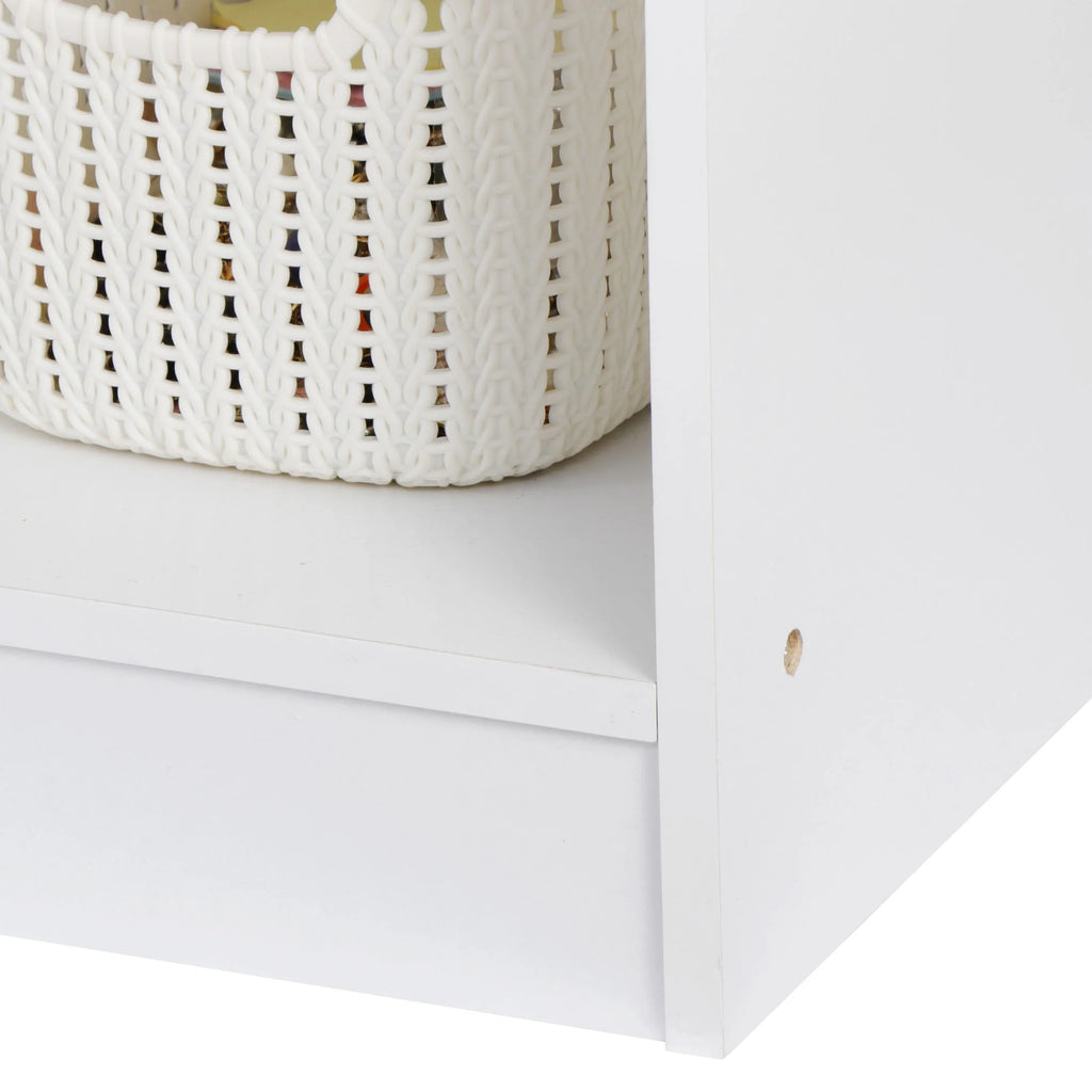 6 Cube Storage Organizer with 3 Fabric Bins C78541