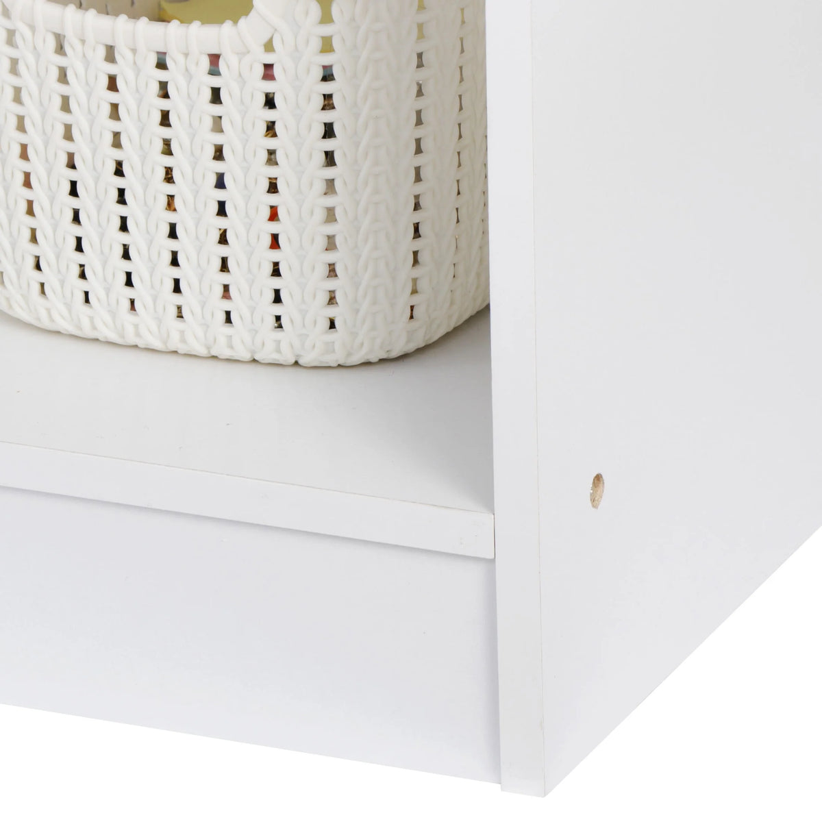 6 Cube Storage Organizer with 3 Fabric Bins C78541