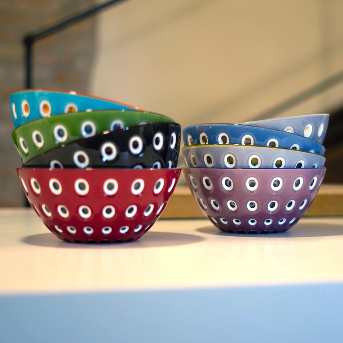 Bowl 20cm Blue/White/Orange H415794