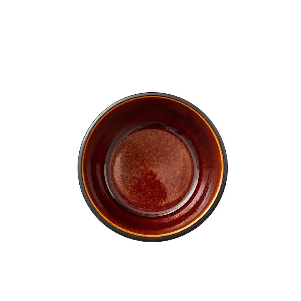 Stoneware Bowl 10cm Black Amber W70823