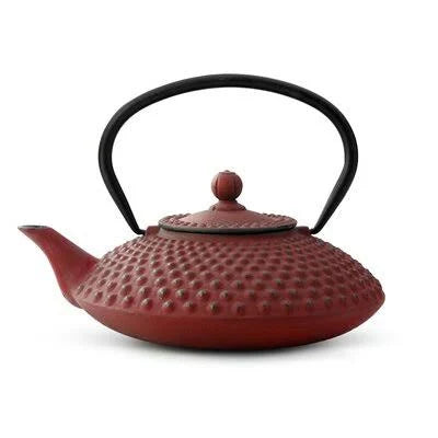 Red Cast Iron Teapot B783