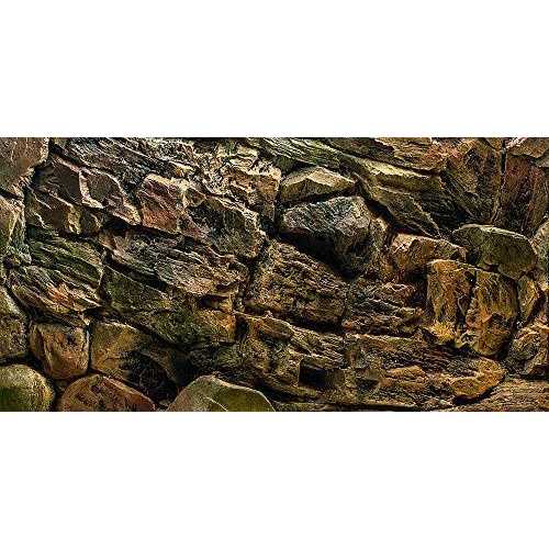 Rock Wall Aquarium Background Poster Fish Tank Decor F416918