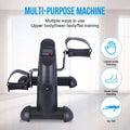 Black Under Desk Exercise Bike with LCD Display A954