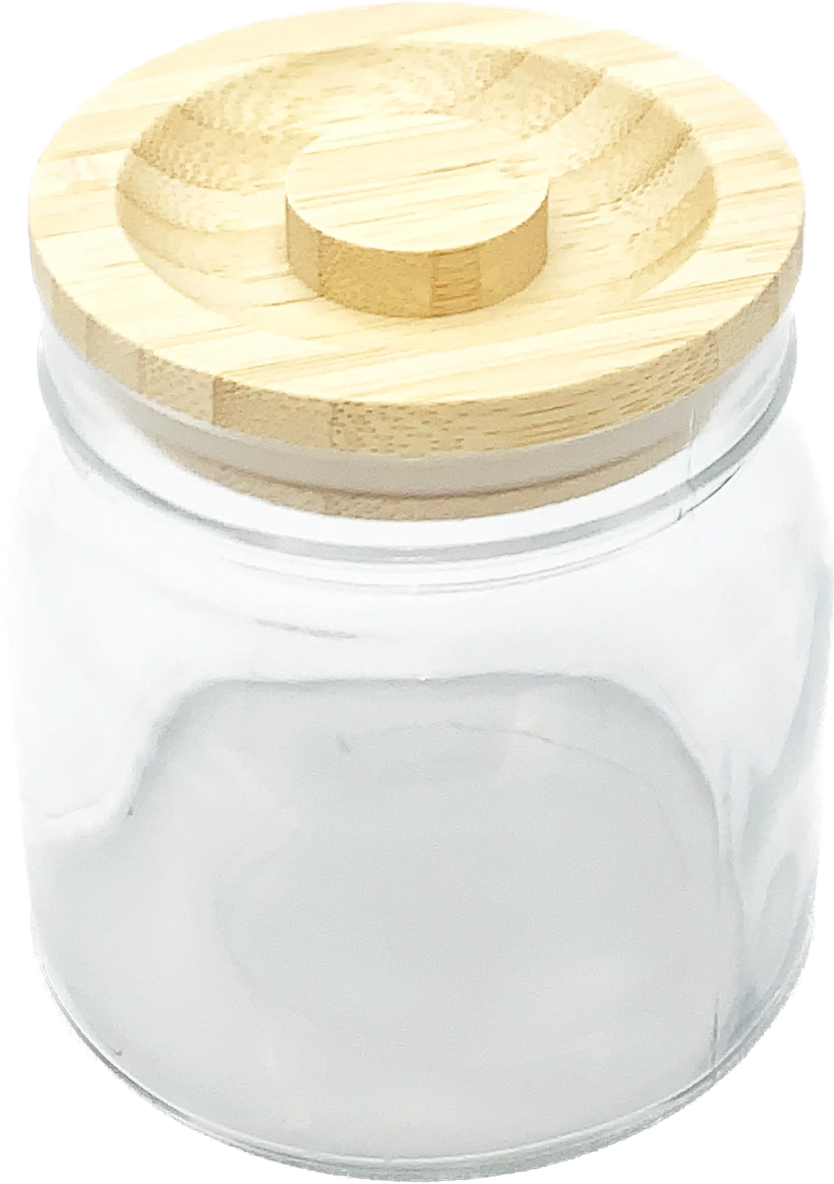 Glass Jar with Wooden Lid S2131