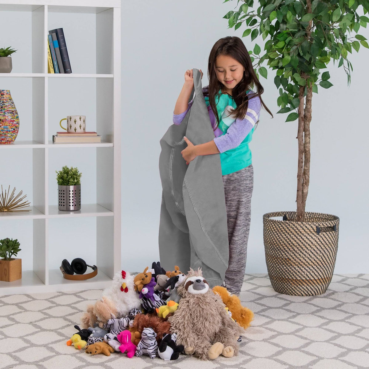 Stuffed Animal Storage Bean Bag Chair Cover X44363