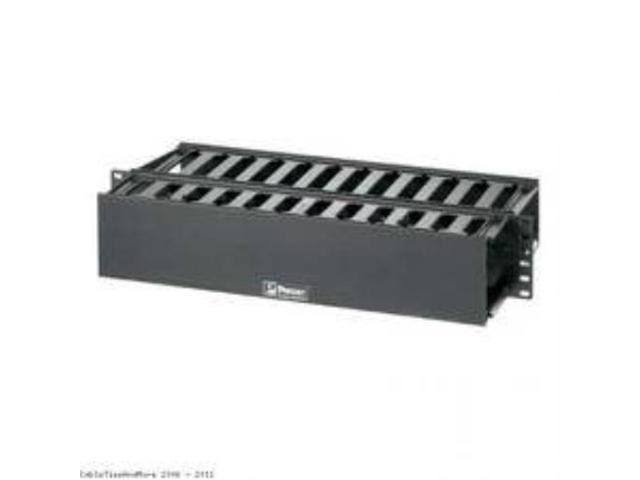 1U Black Horizontal Cable Manager K9996