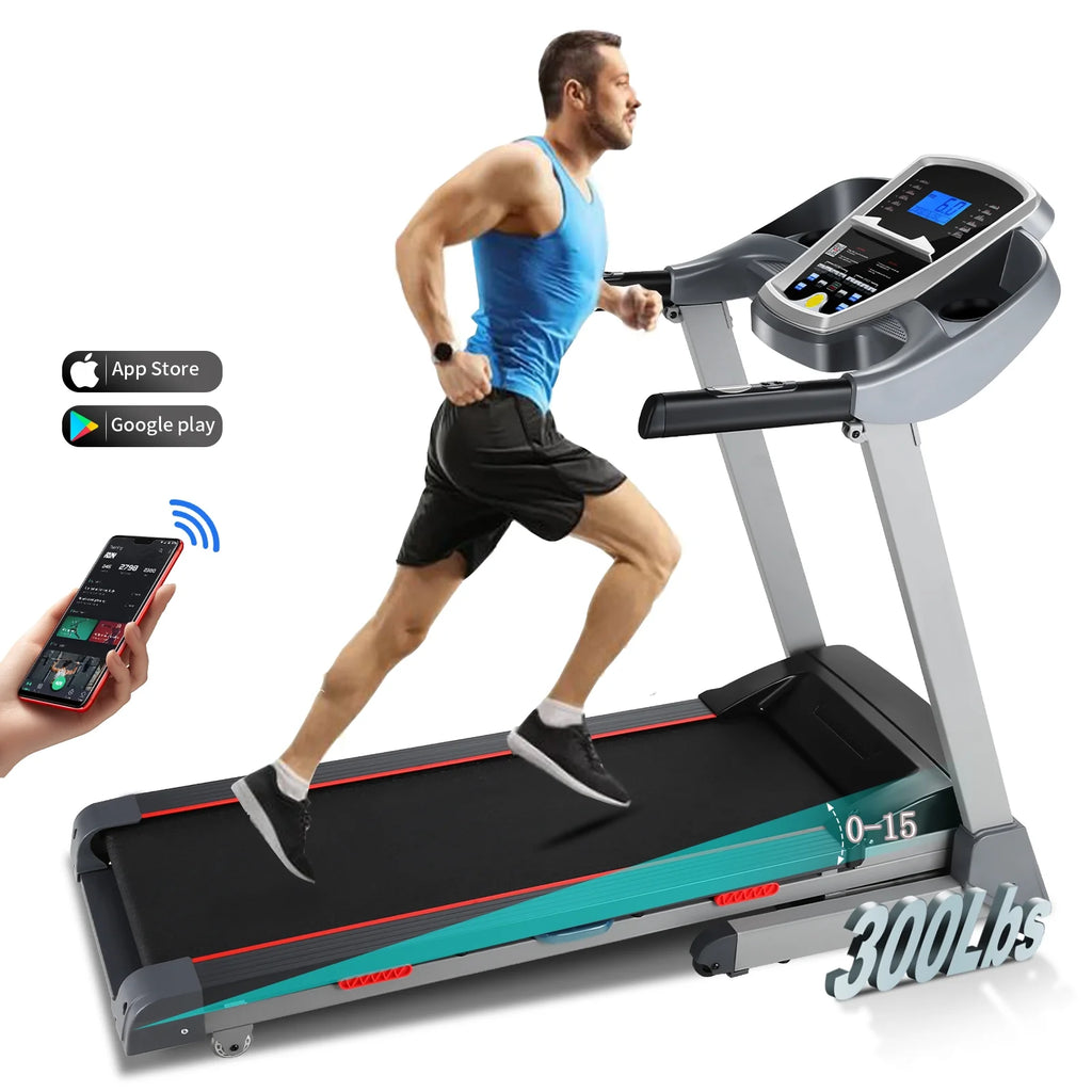 Electric Treadmill with 15-Level Auto Incline N6819