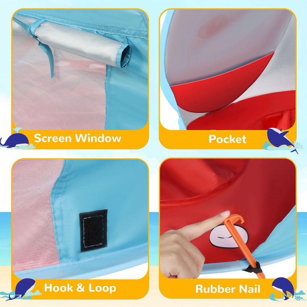 Pop up Beach Tent with UPF 50+ UV Protection T77371