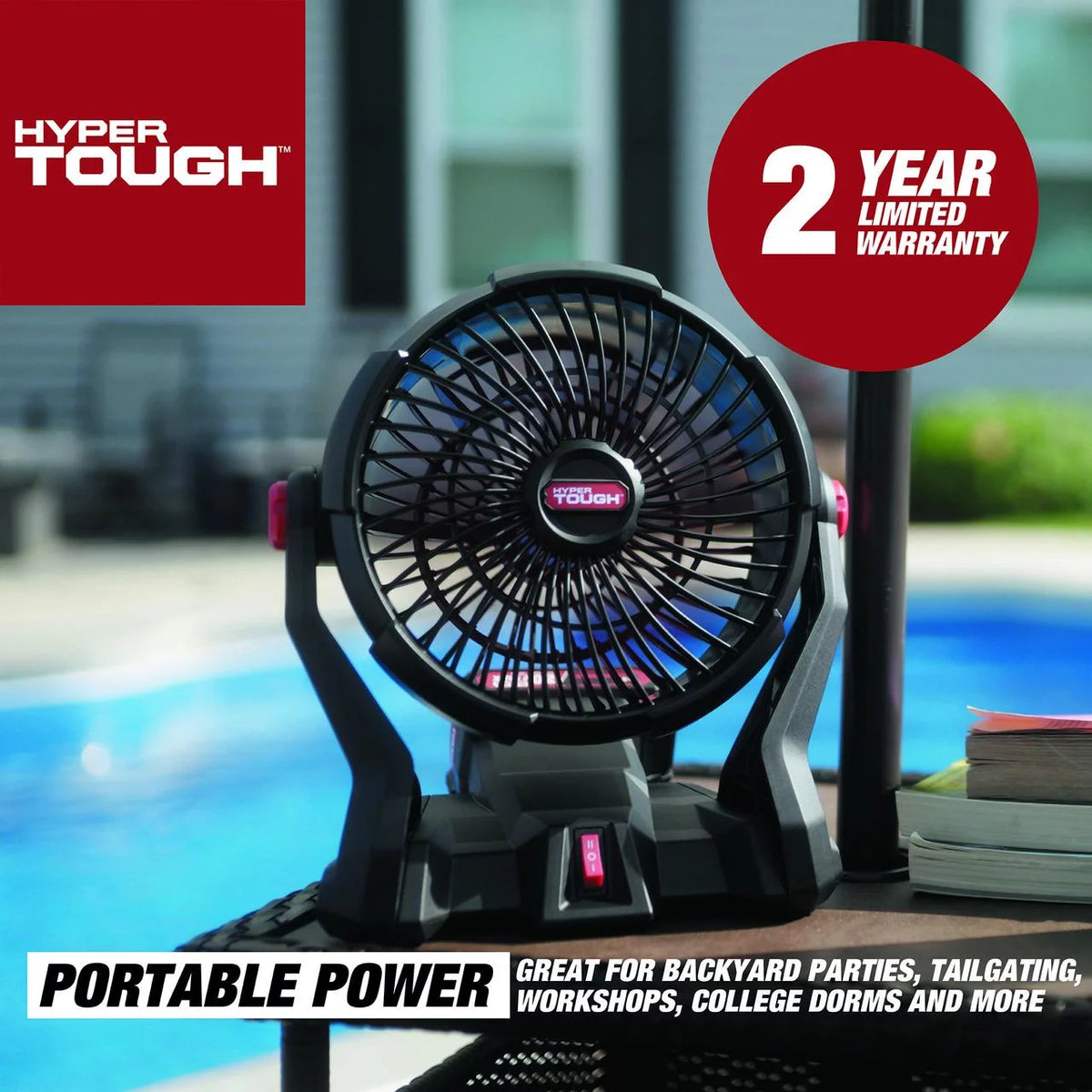 7.5 in. Cordless Fan with 2.0Ah Lithium-Ion Battery F555