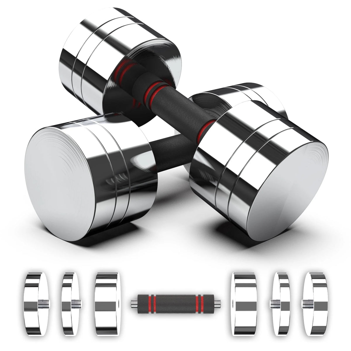 Adjustable Dumbbell Set with Foam Handles W5245