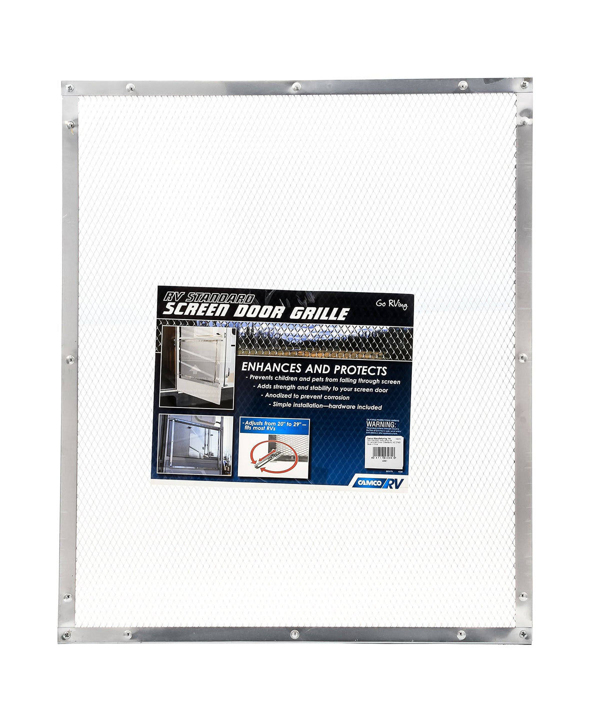Aluminum Screen Door Standard Mesh Grille W5384