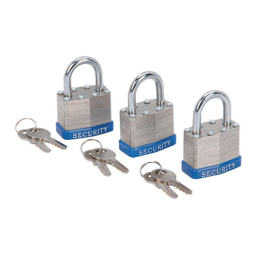 1-1/2 in. Keyed-Alike Padlocks, 3 Pack I205