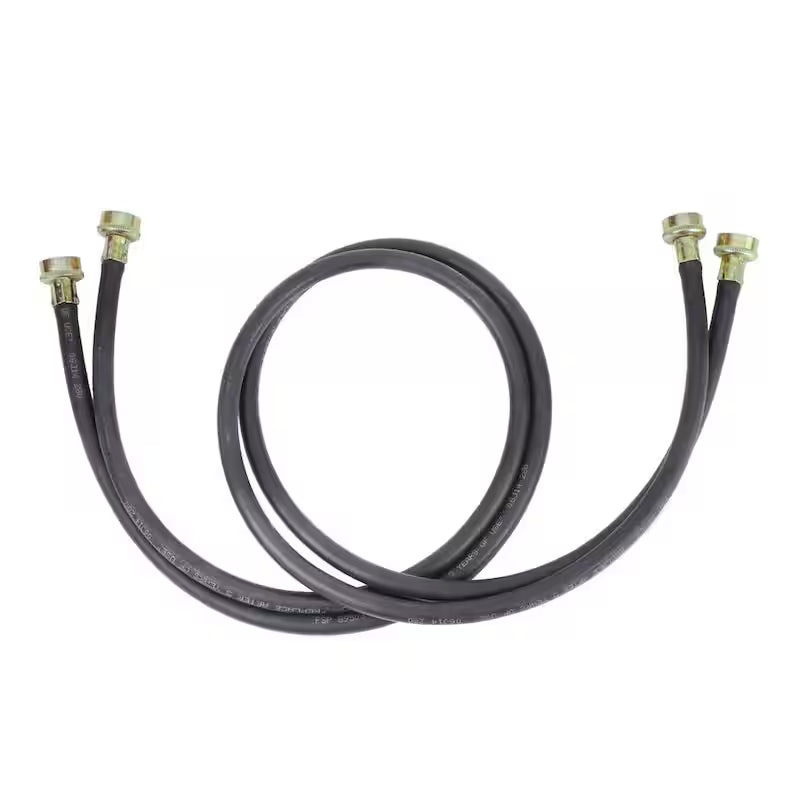 Black EPDM Washer Hose 2-Pack J43012