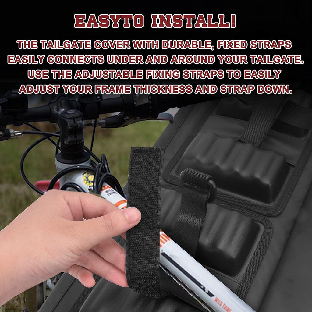 Tailgate Pad for Mountain Bike with Tool Pocket Carries Up to 2 Bikes T931734
