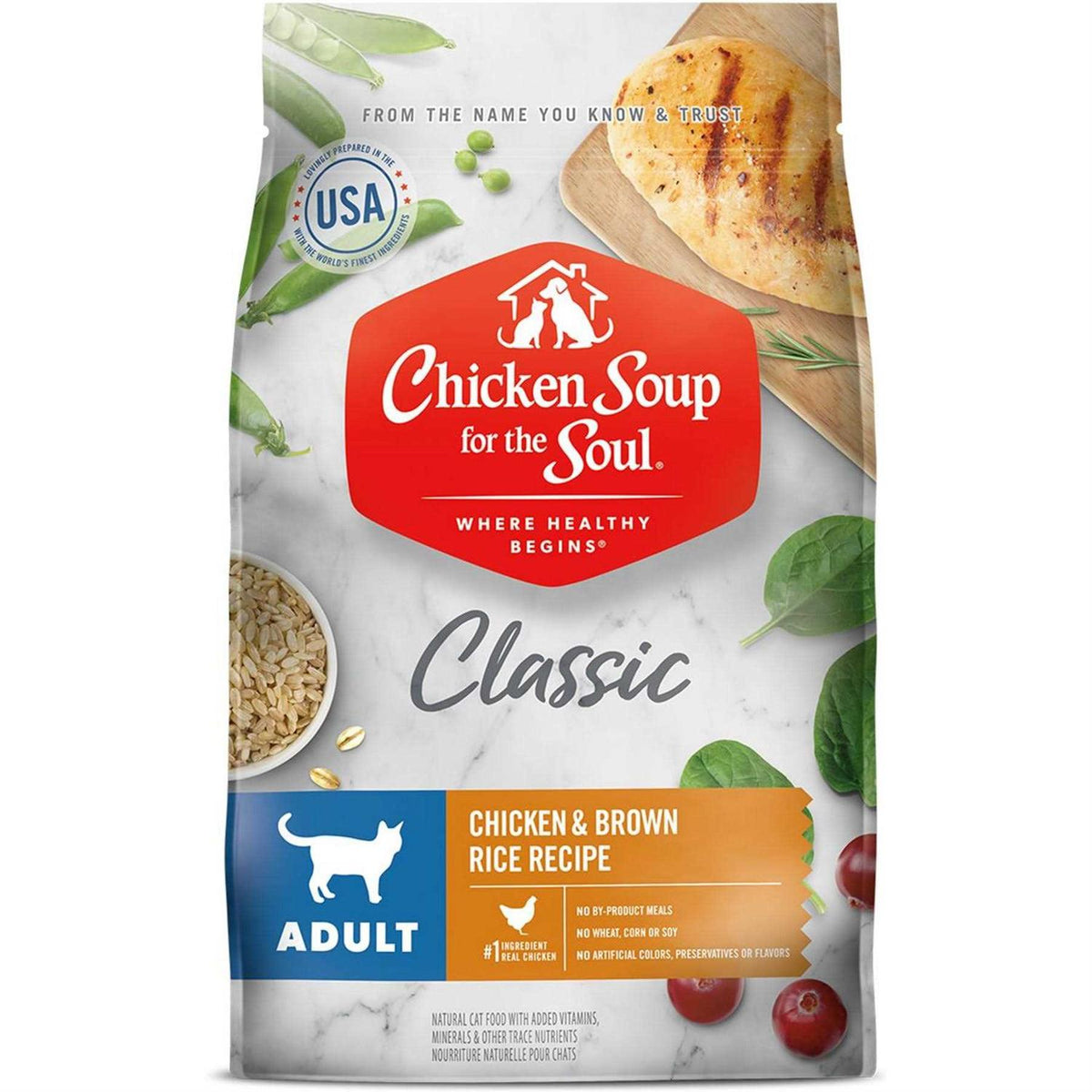 Chicken Brown Rice Recipe Dry Cat Food J7234