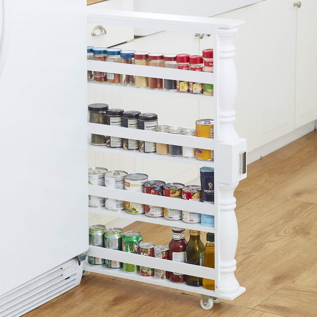 Black Wooden Can Organizer & Spice Rack W14672