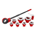 3/8 in. to 2 in. 10-Piece Ratcheting Pipe Threader Set Z561159