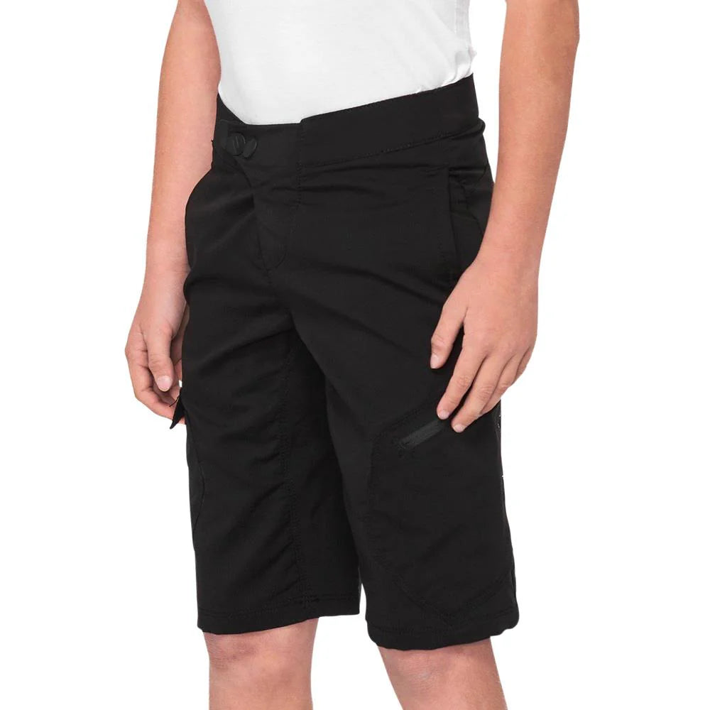 Youth Race Shorts - Black S19933