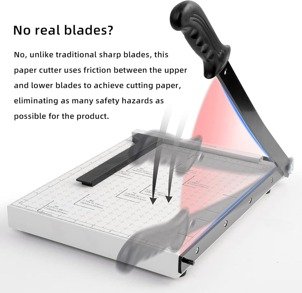 A3 Guillotine Paper Trimmer 18” Cutting Length 10-Sheet Capacity P2433
