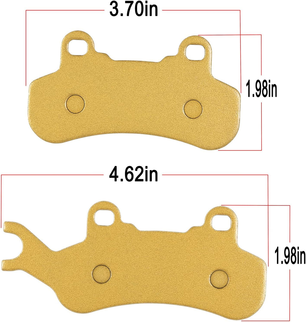 Brake Pads Front & Rear Replacement Severe Duty Metal 4 Set B817