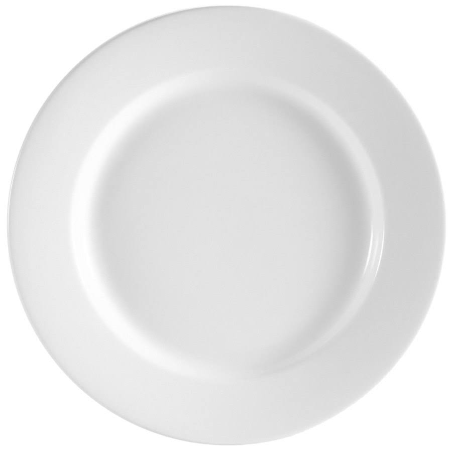 White Rolled Edge Plate D81262