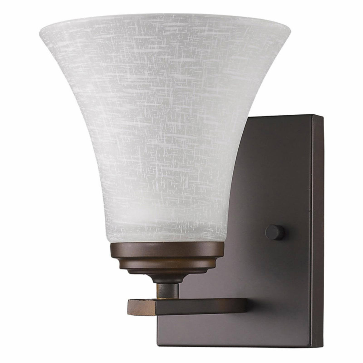 1-Light Oil Rubbed Bronze Bath Sconce F311