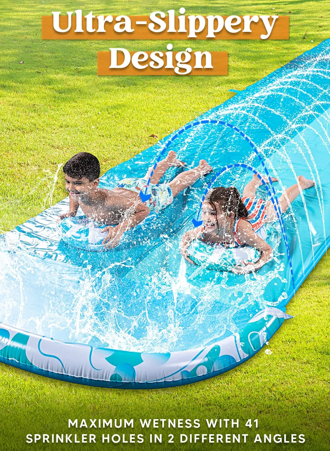 Water Slides with 2 Boogie Boards S743