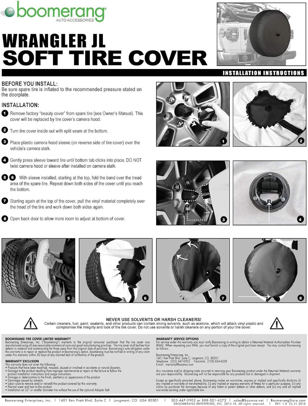 Soft JL Tire Cover with Back-up Camera K478461