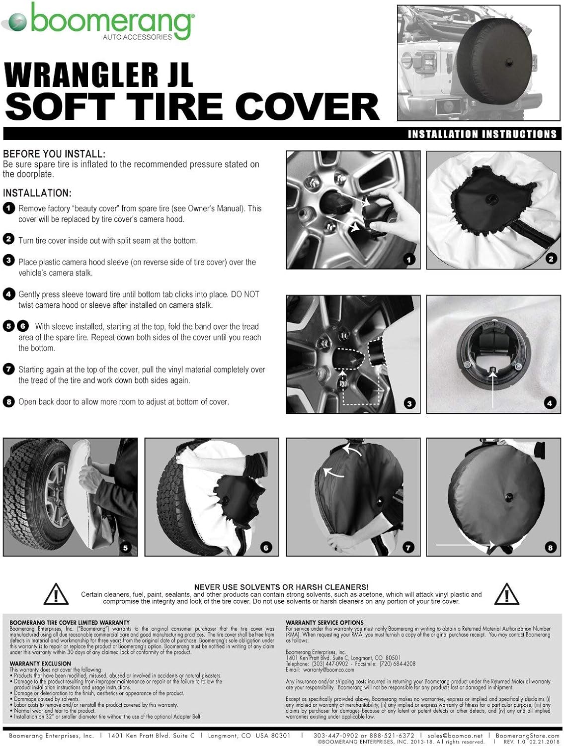 Soft JL Tire Cover with Back-up Camera K478461