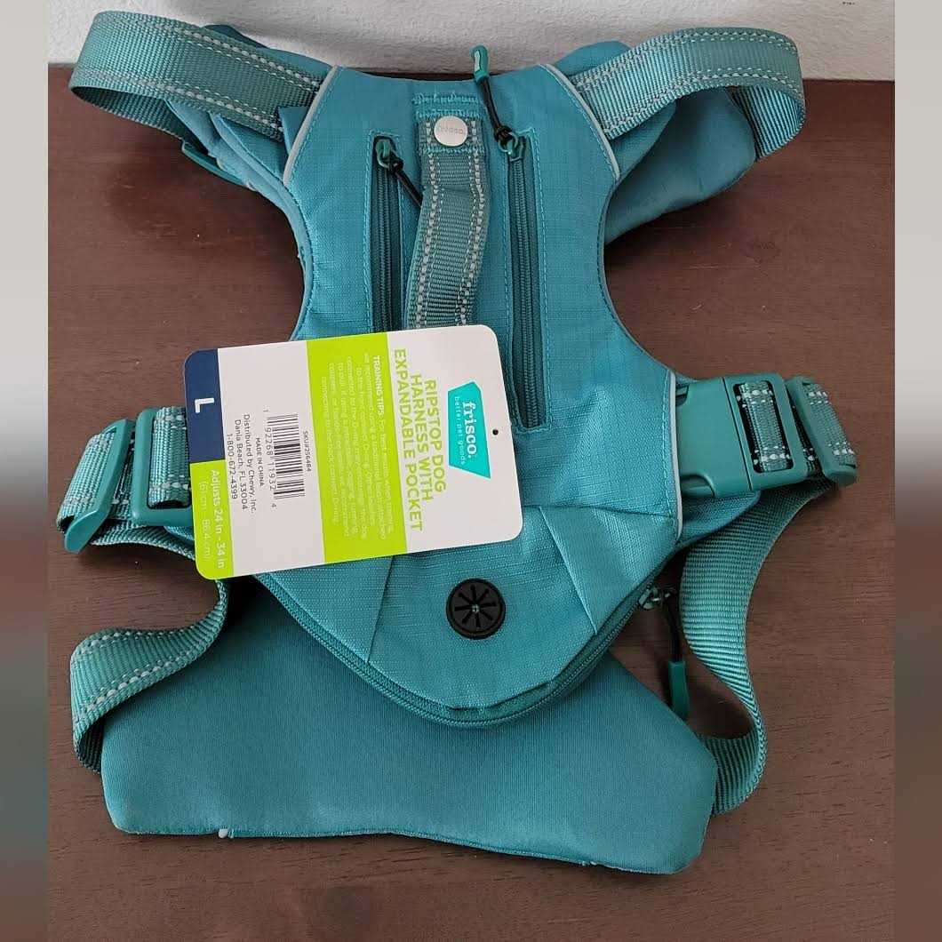Ripstop Dog Harness with Expandable Pocket M122
