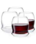 Stemless Wine Glasses Set of 4 Clear S34732