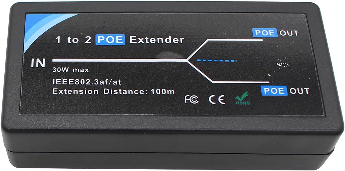 2 Port PoE Extender 100m 10,100Mbps J48048