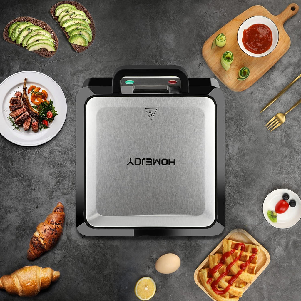 4-Slice Stainless Steel Non-stick Waffle Maker W7888