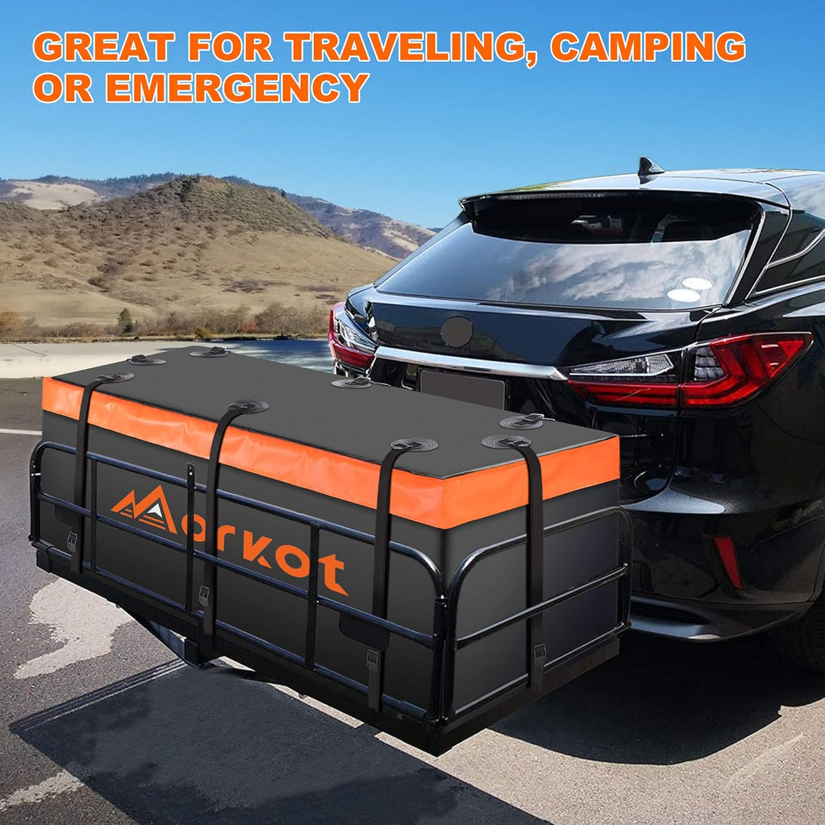 Hitch Mount Cargo Carrier Bag 100% Waterproof 20 Cubic Feet A115