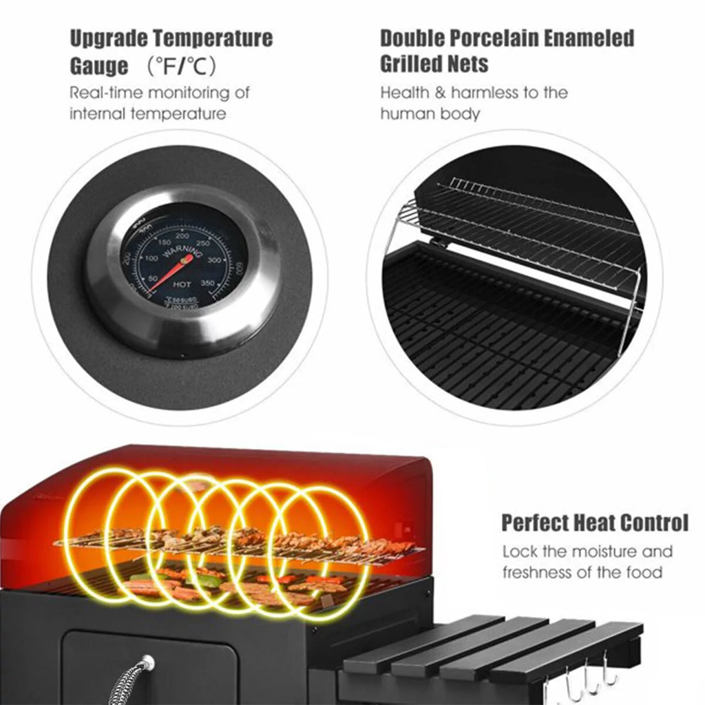 Charcoal Grill with Wheels X829