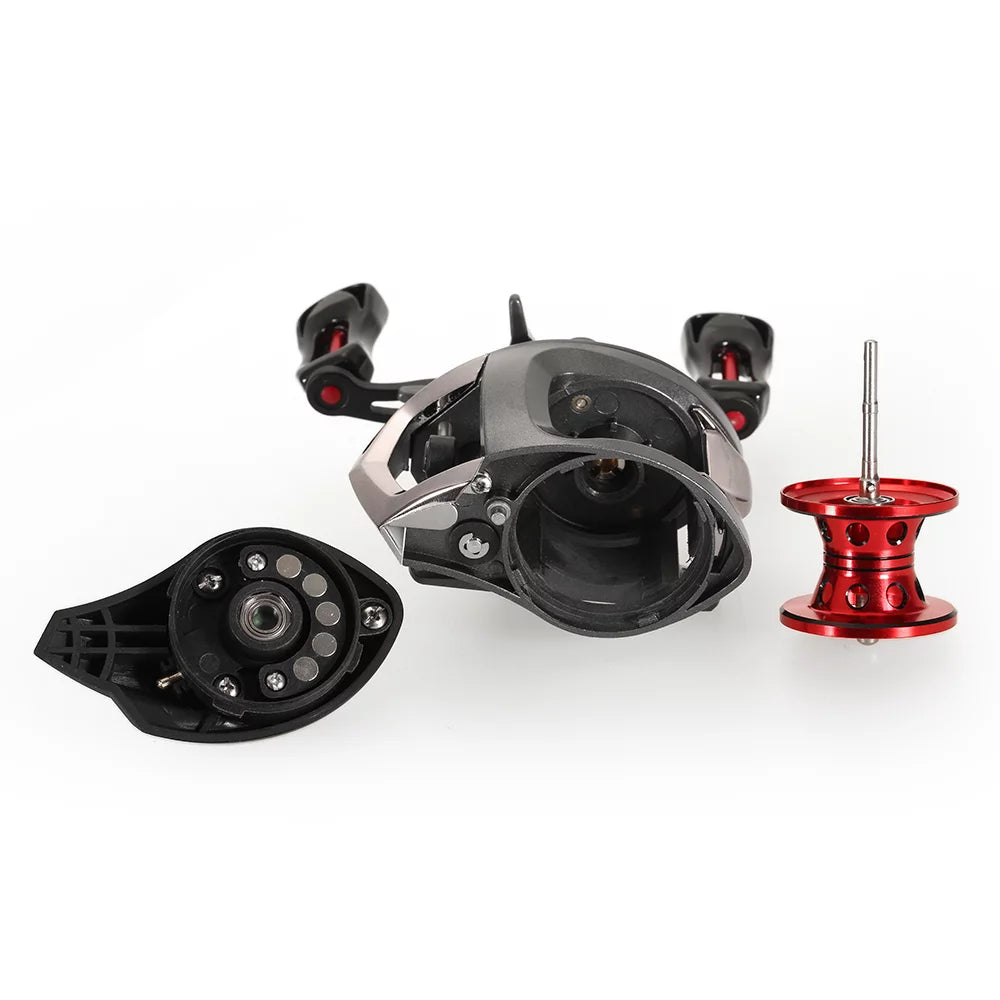 12 + 1 Ball Bearings Baitcasting Fishing Reel with Magnetic Brake B627