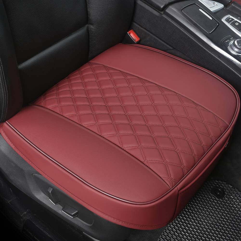 Black PU Car Seat Cover Front Seat Protector 2 Pack K80712