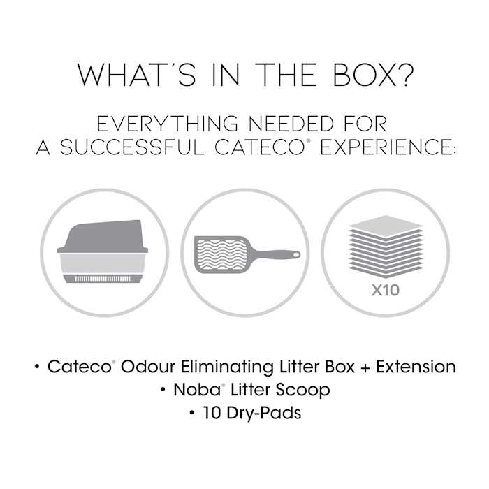 Odor-Eliminating Cat Litter Box Starter Kit Y760