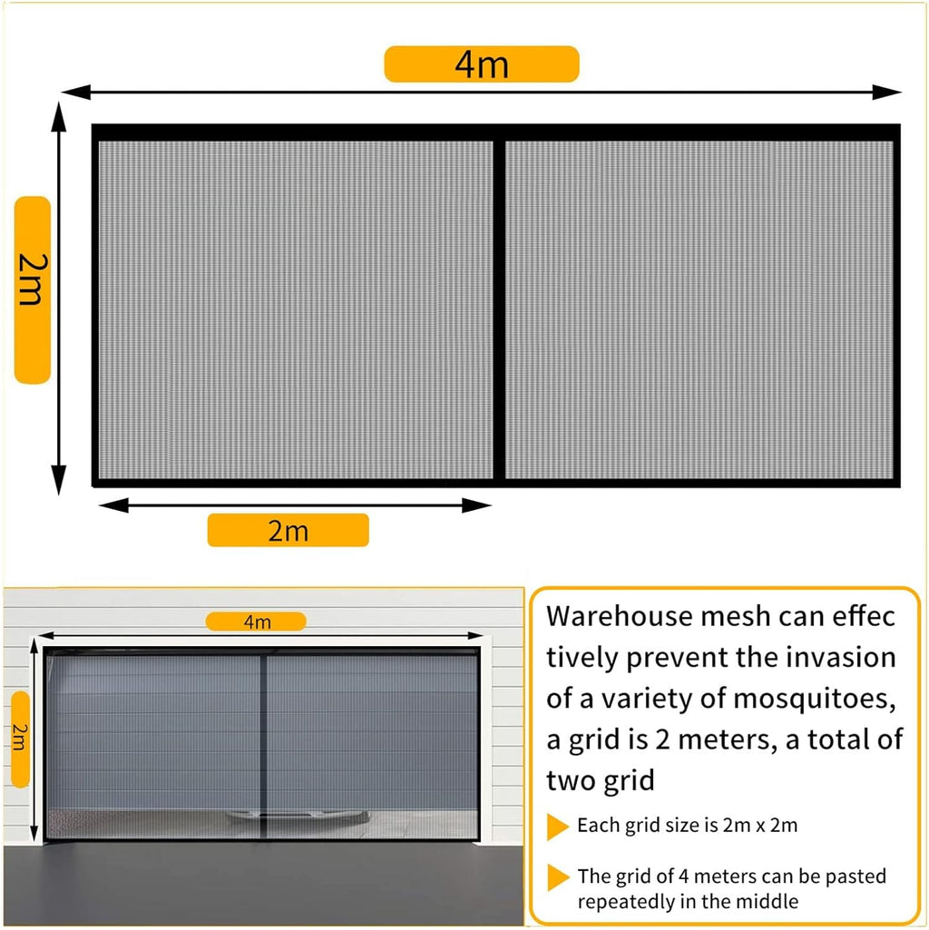 Magnetic Garage Door Screen 156x84in Pack of 2 X888