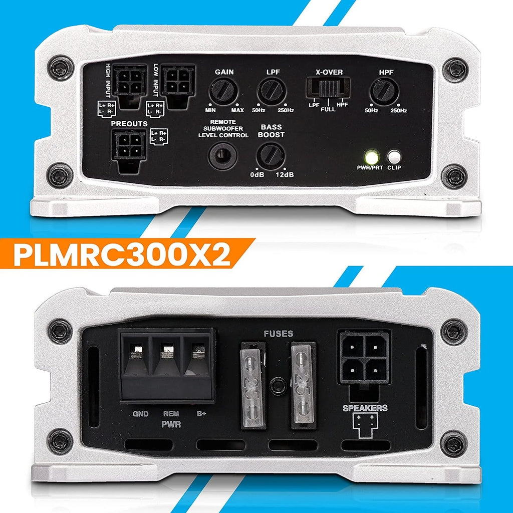 2 Channel Weather Resistant Class D Compact Audio Amplifier T64222
