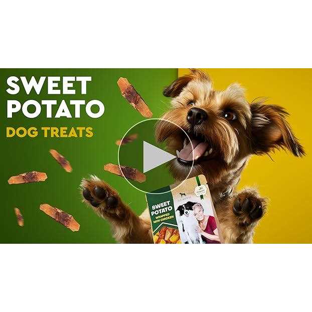 Sweet Potato Wrapped with Chicken Dog Chew Treats J4659