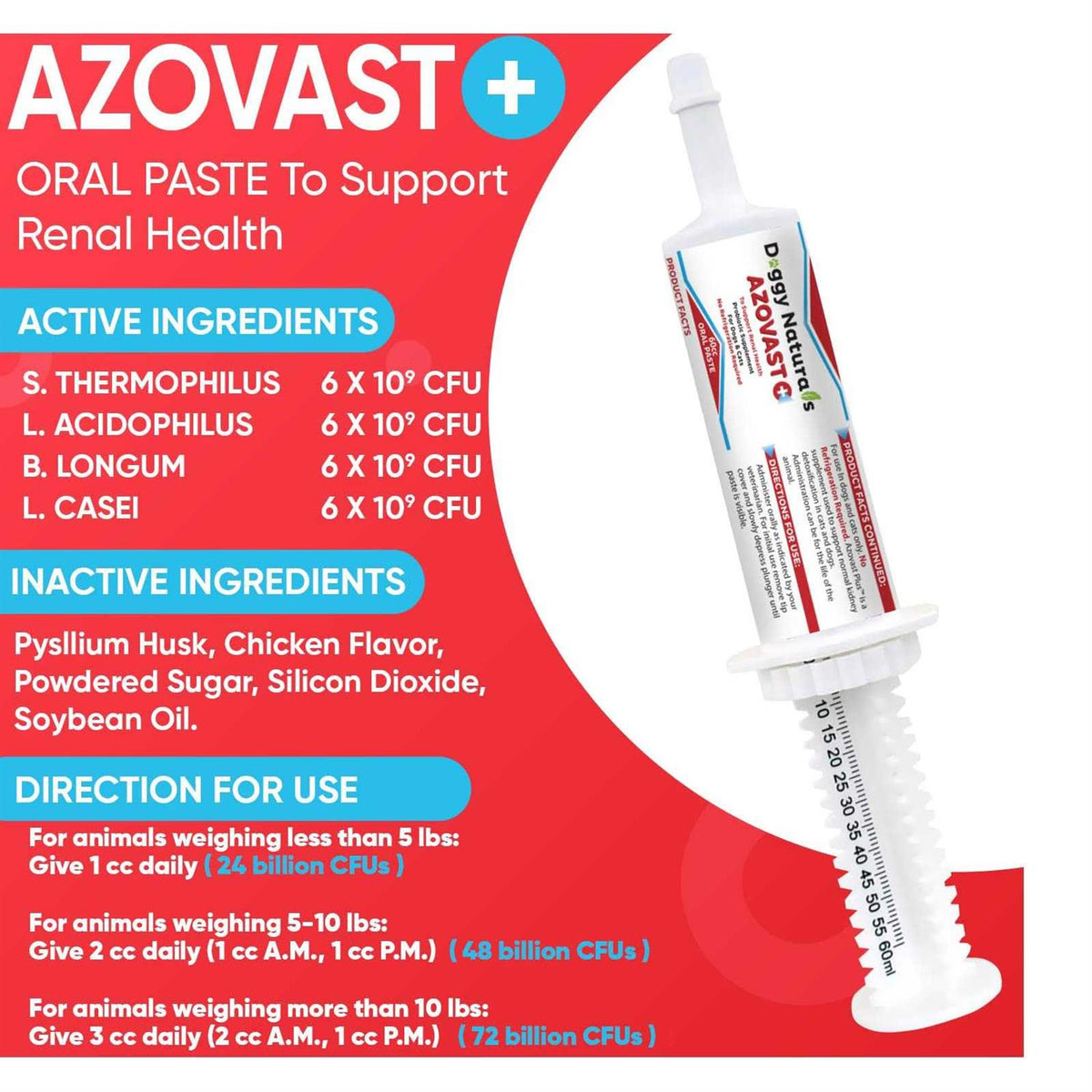 Kidney Health Supplement for Dogs & Cats Oral Paste Z991