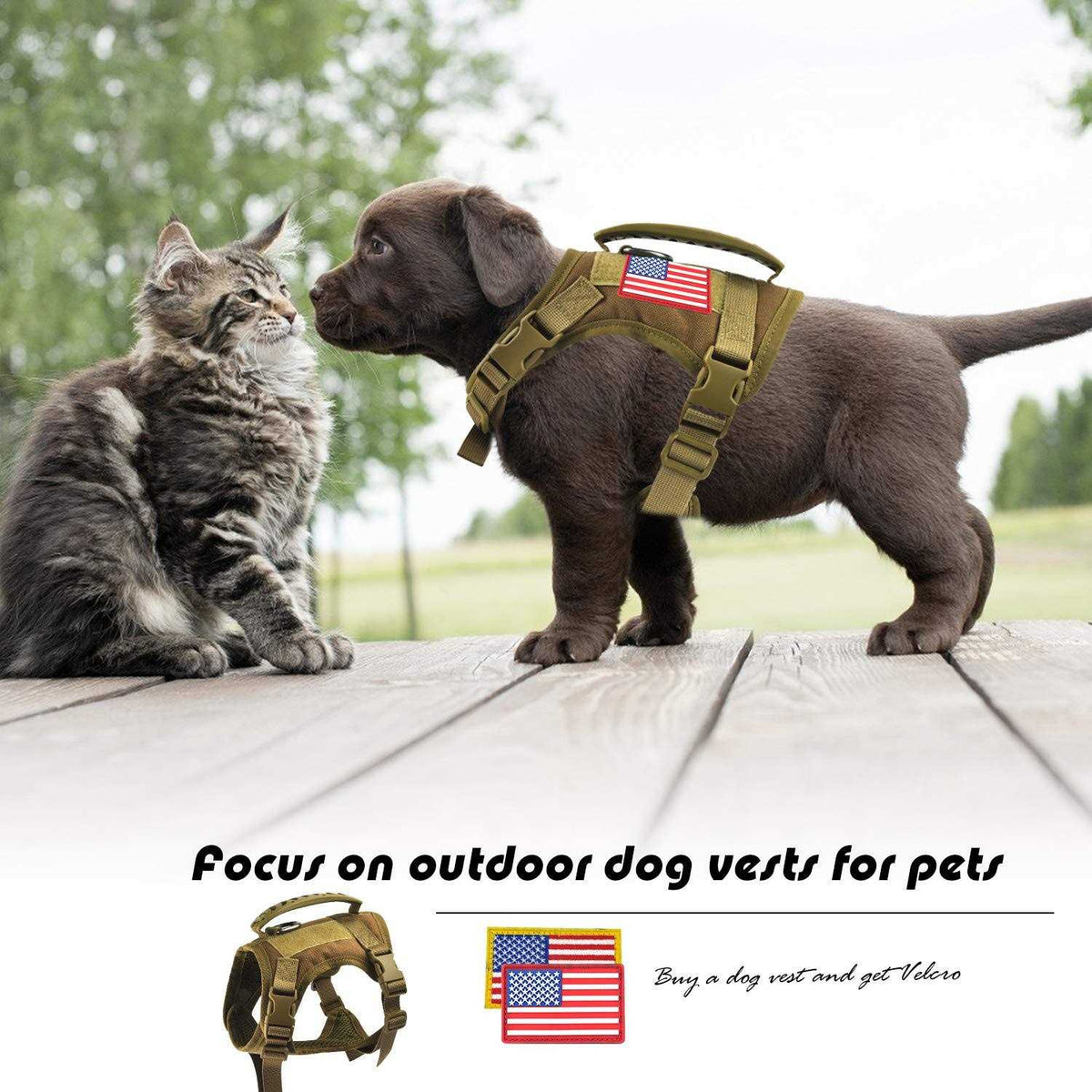Tactical Service Dog Harness with Handle Z3992