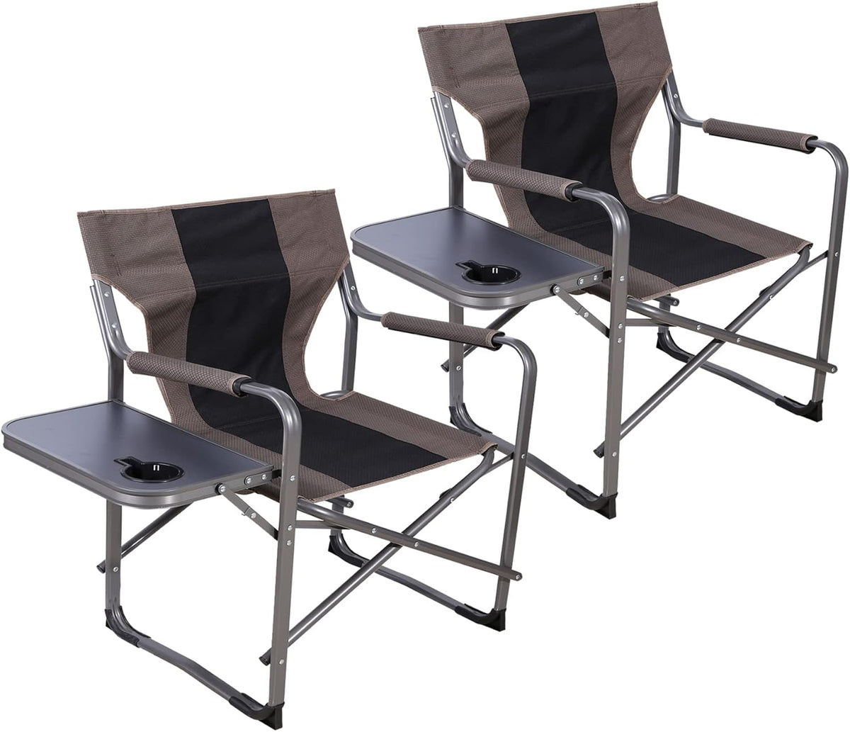 Folding Camping Chair with Side Table K89731