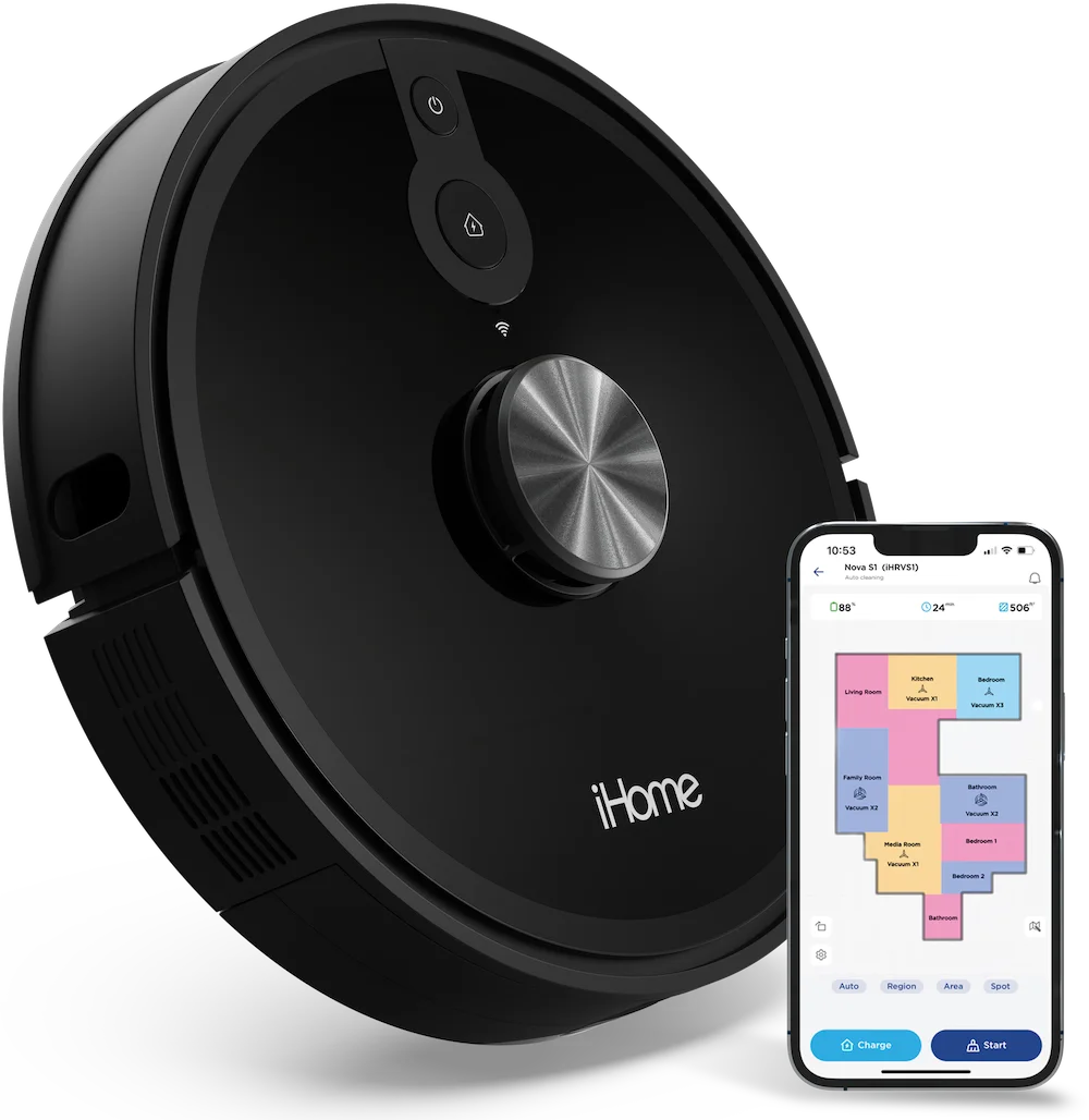 Robot Vacuum with LIDAR Navigation, 150 Min Runtime, 2700pa Suction E999763