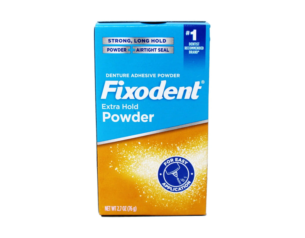 Denture Adhesive Powder Extra Hold 2.70 oz (Pack of 6) Y86606