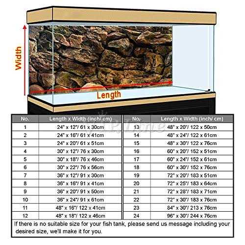 Rock Wall Aquarium Background Poster Fish Tank Decor F416918