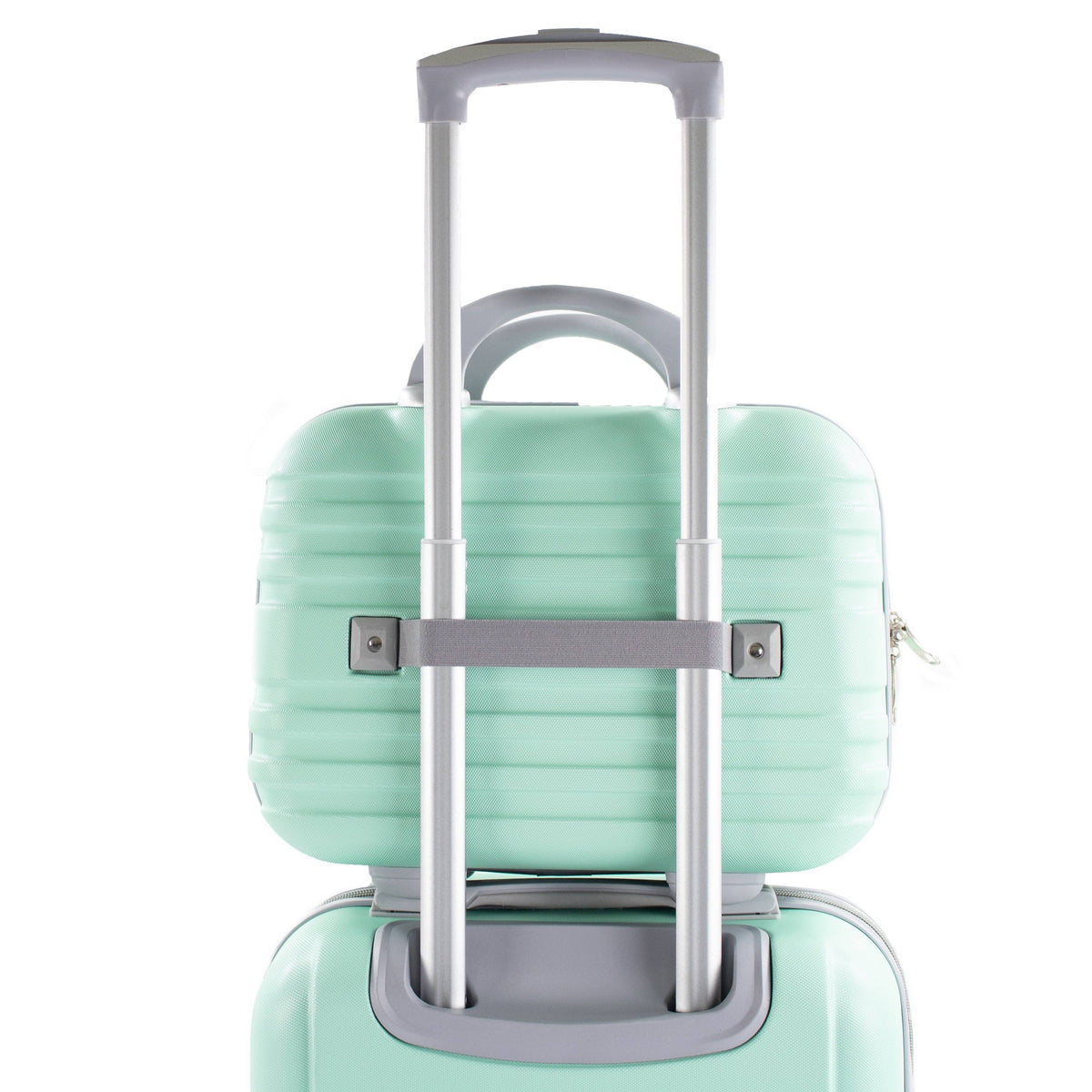 2 Piece Carry-On Cosmetic Luggage Set Black K43485